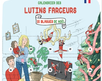 Calendrier de l’avent Lutins Farceurs – 25 blagues de Noël - Calendrier de l'avent enfant dès 2 ans et famille