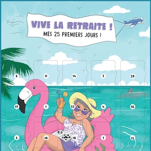 Calendrier de l'après retraite - Cadeau départ en retraite femme 25 jours après