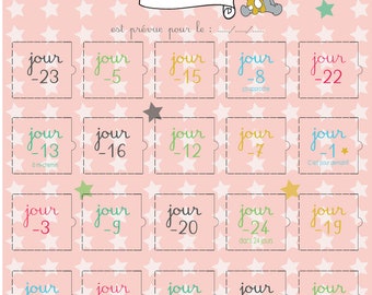 Calendrier de l'avent papas | attendre Bébé | Fait main en France – Petit coeur salé