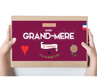 Coffret Cadeaux Grand-mère 15 Surprises - Cadeau de Fête des Grands-mères et Anniversaire Mamie