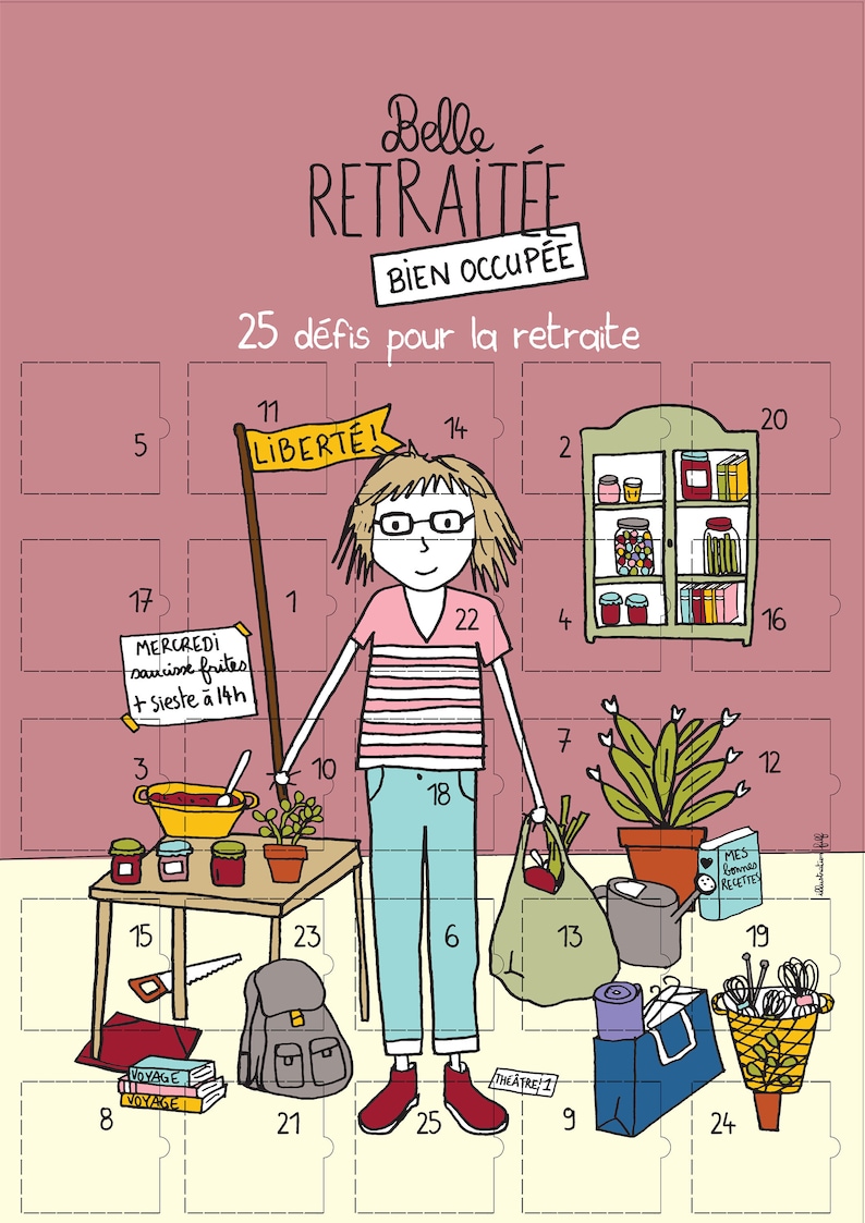 Calendrier de l'après retraite - Créatrice ETSY : CalendrierEvenement 