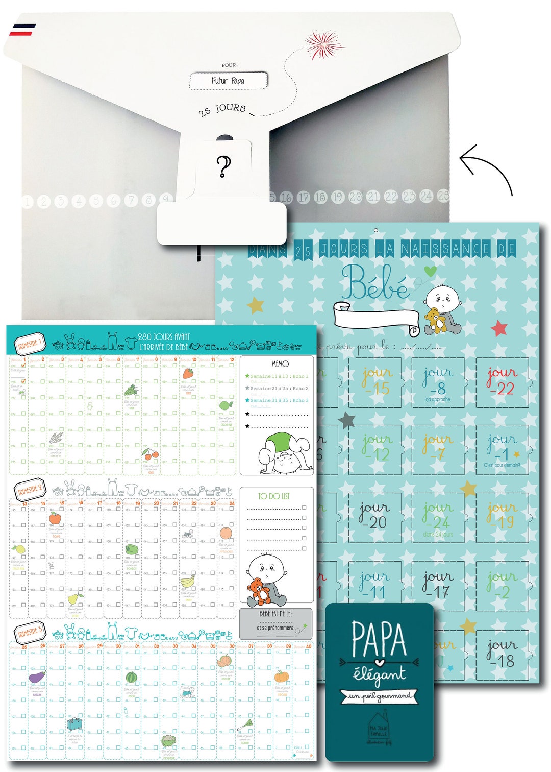 Calendrier de l'Avant Naissance | 25 Astuces Futurs Parents