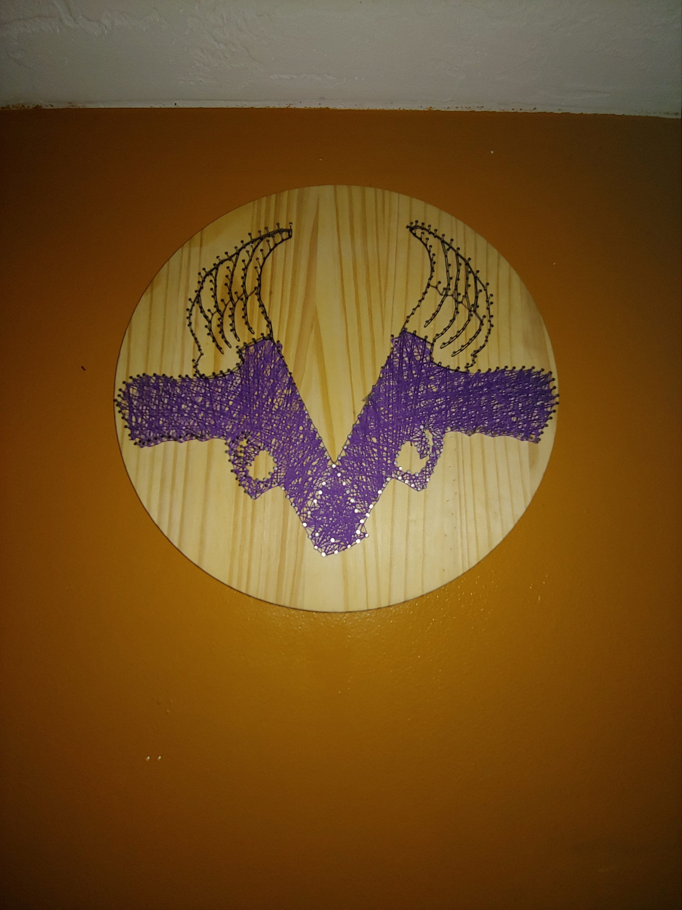 Gun and Wings String Art Etsy