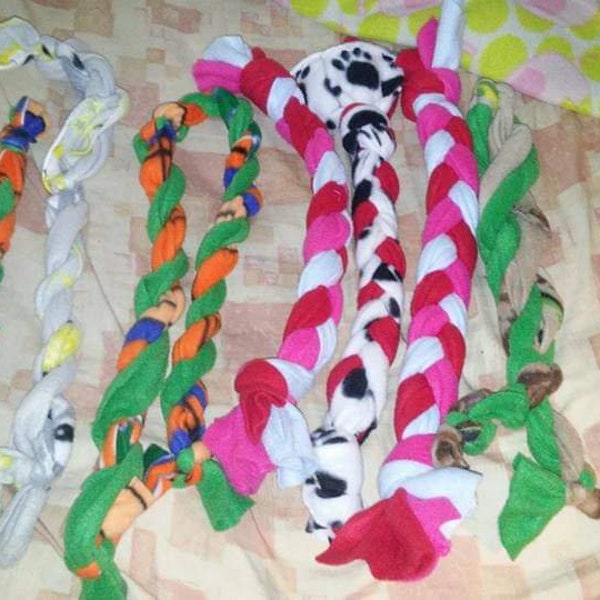 Fleece Dog Toys Etsy