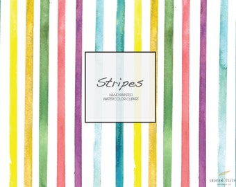 Watercolor Stripes