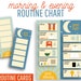 Morning and Evening Routine Chart I Visual Routine Cards I Toddler Routine I Printable Routine Chart I Bedtime I Night I Getting Ready