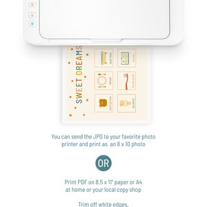 Editable Bedtime Routine Chart I Kids Visual Schedule (Digital Download) image 5