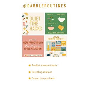 Morning and Bedtime Routine Chart | Editable Kids Visual Schedule ...