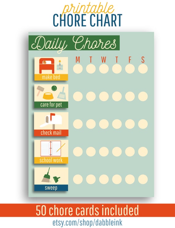 Etsy Chore Chart