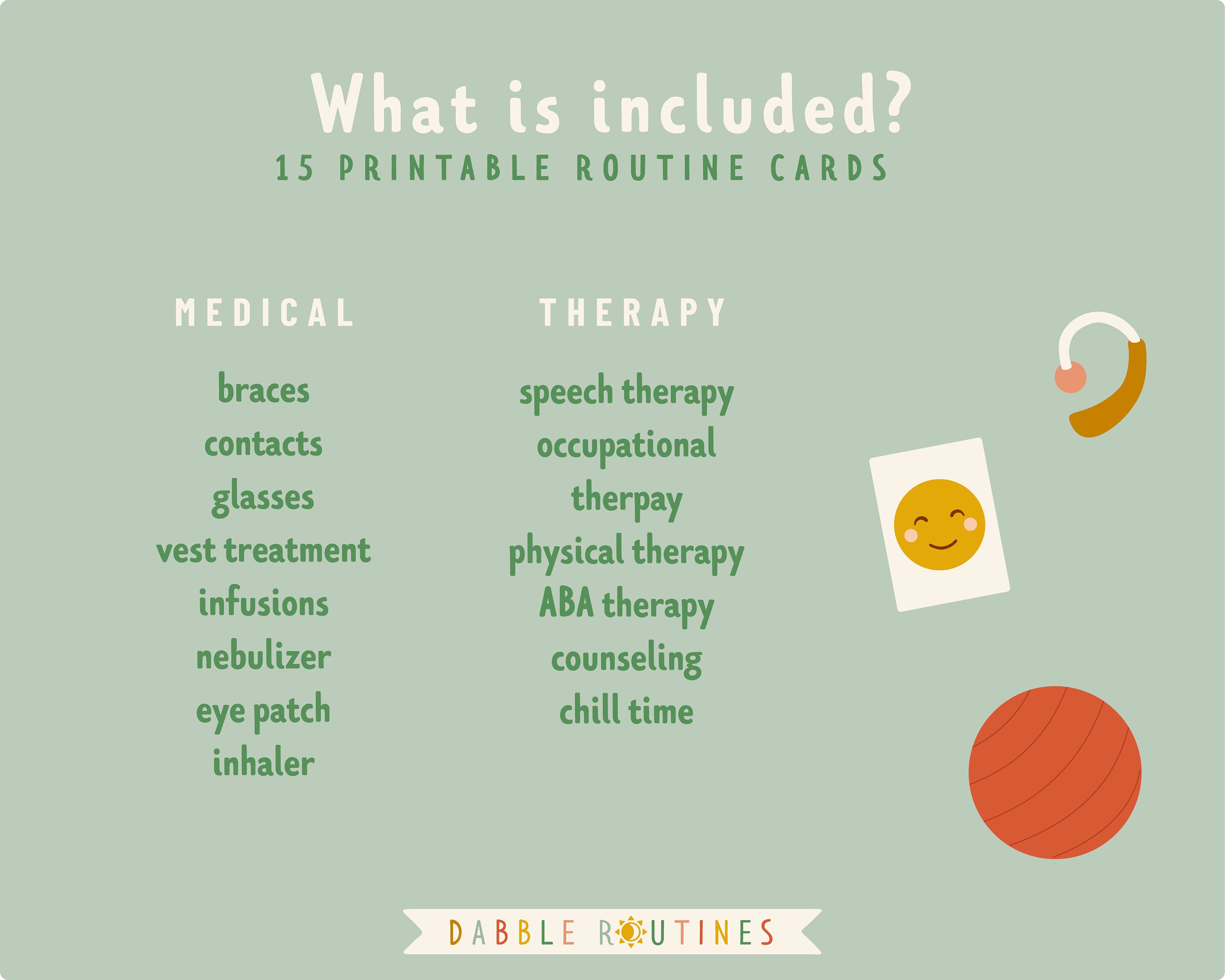 Special Needs Routine Cards I Mix and Match I Medically - Etsy