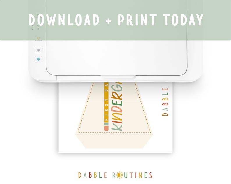 First Day of School Pennant Flags, Printable Photo Props (PDF) - Etsy