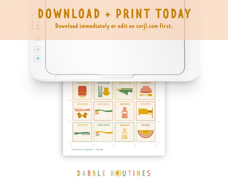 Visual Routine Card Bundle for Kids | 250+ Cards (digital Download) - Etsy