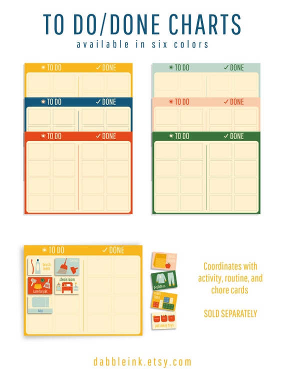 Chore Chart To Do Done