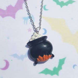 Witches brew necklace, Cauldron necklace, Witch cauldron necklace, Halloween necklace, Witches brew, Witch cauldron, Cauldron, Halloween