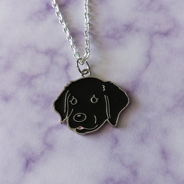 Black Lab Dog Necklace - Etsy
