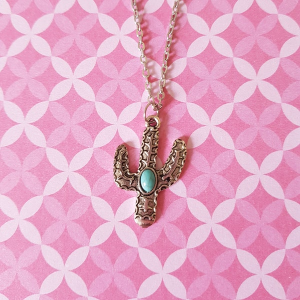 Cactus Necklace Etsy