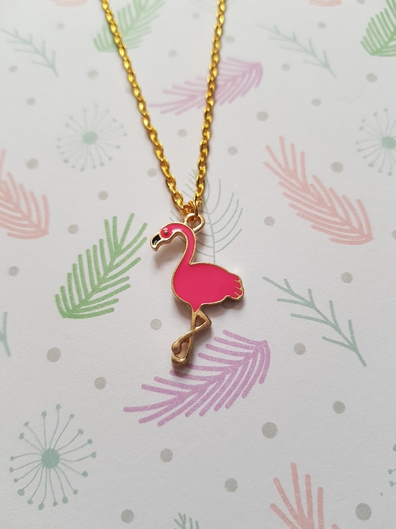 Hot Pink Flamingo Custom Engraved You are more Loved Heart Locket Necklace