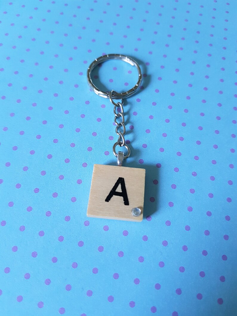 DLCOFOUND Porte-clés de voiture en forme de lettre initiale de l