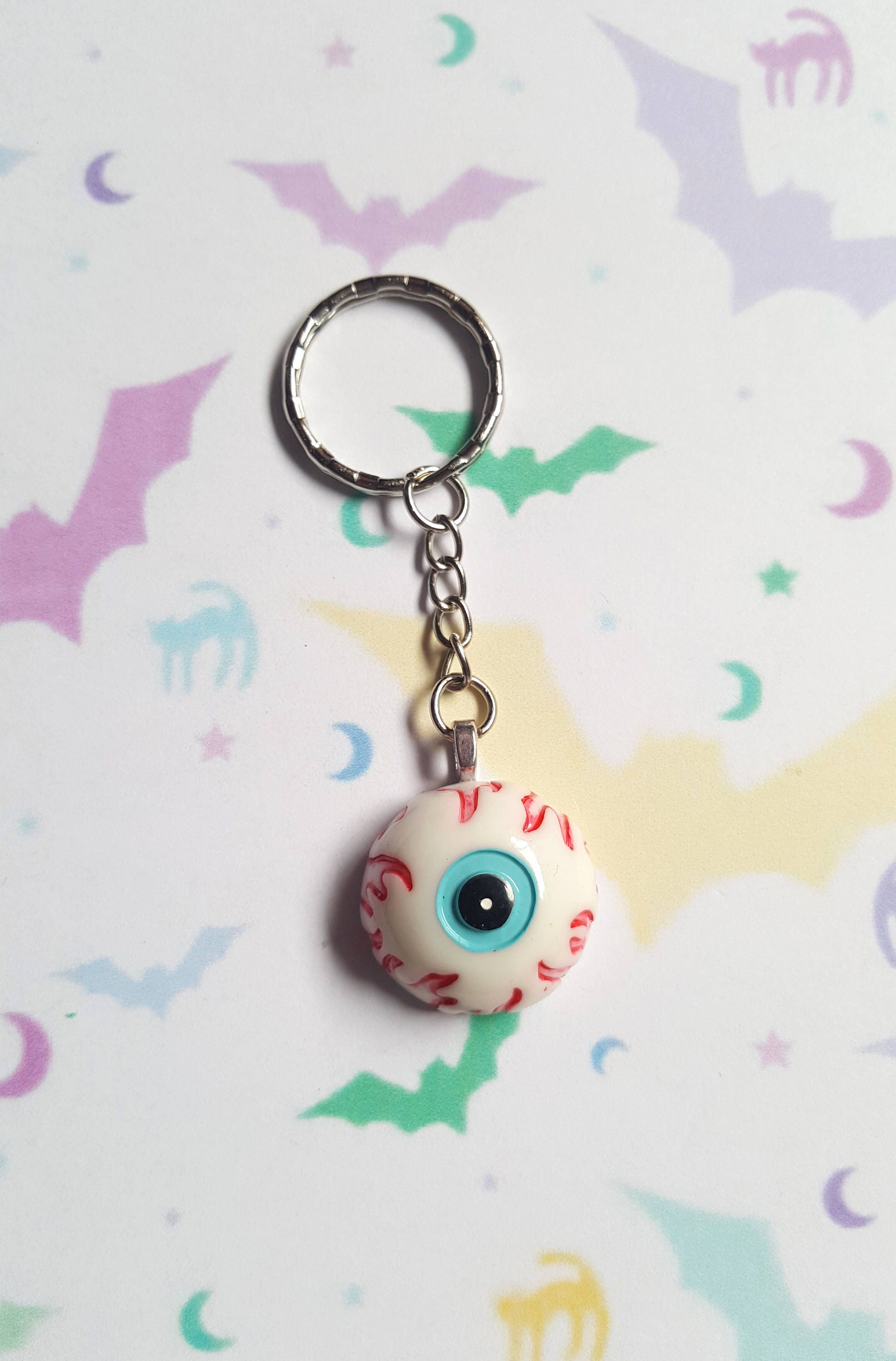 Buy Eyeball Keyring, Eyeball Bag Charm, Halloween Keyring