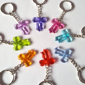 Bow keyring, Bow bag charm, Gumball keyring, Bow, Bow pendant, Gumball, Kitsch, Kitsch accessory, Gifts for girls