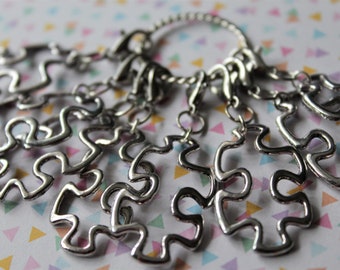 8pcs jigsaw stitch markers, stitch markers, stitch counters, knitting stitch markers, crochet stitch markers, jigsaw, jigsaw piece, puzzle