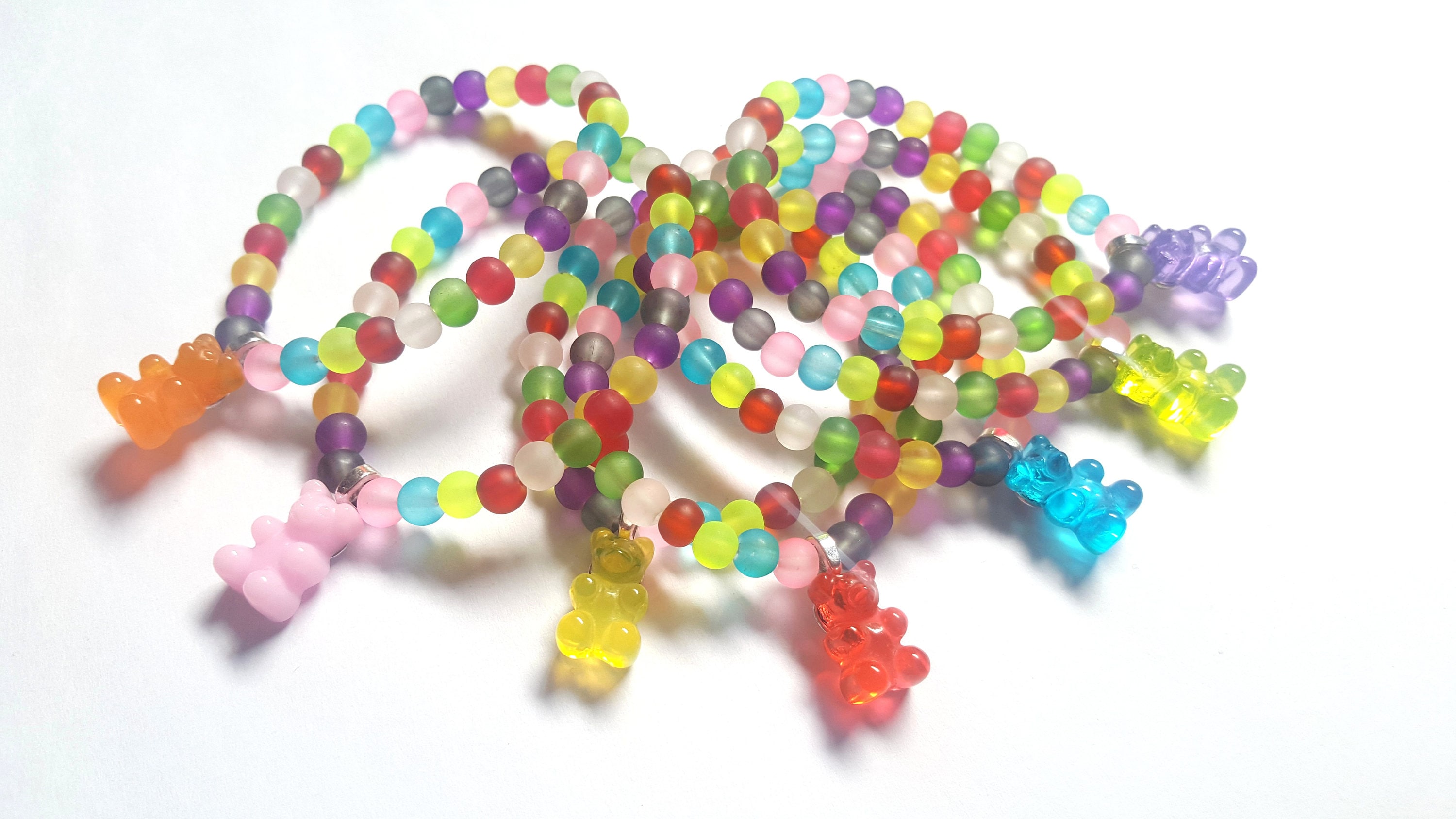 Gummy Bear Bracelet Sweet Bracelet Beaded Bracelet Gummy Etsy