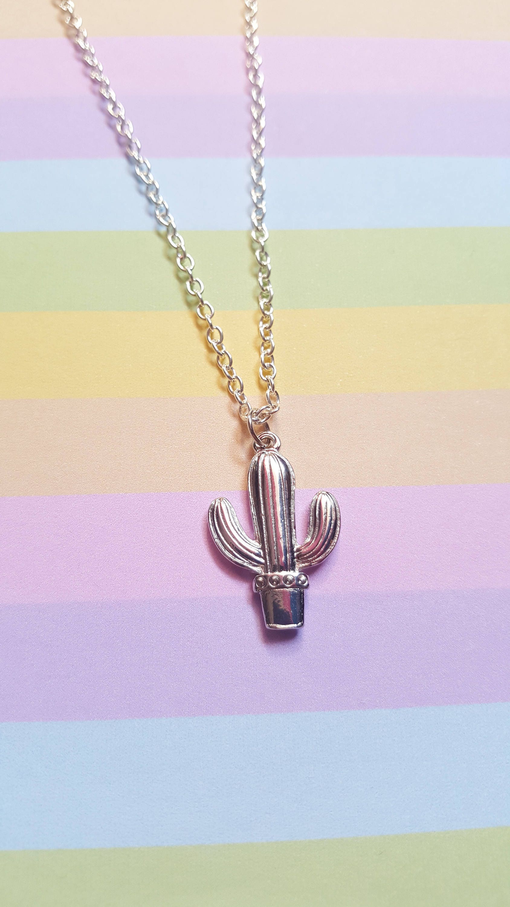 Cactus Necklace, Cacti Necklace, Succulent Necklace, Cactus, Cacti