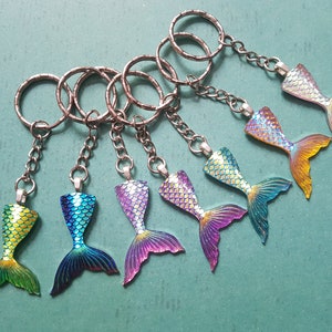 Mermaid tail keyring, Mermaid keyring, Shiny keyring, Mermaid tails, Tail, Mermaid, Fantasy, Under the sea