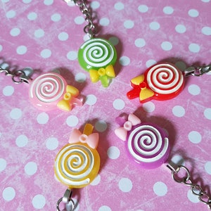 Lollipop keyring, Sweet keyring, Lollipop bag charm, Sweet bag charm, Candy keyring, Candy accessory, Sweets, Sweet, Lollipop, Candy, Kawaii