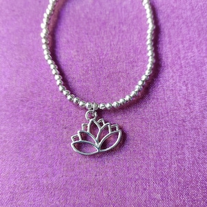Lotus Armband, Lotus Armband, Perlen Bettelarmband, Perlen Armband, Blumen Armband, Blume, Lotus, Lotus Blume