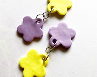 Asymmetrical blossom earrings