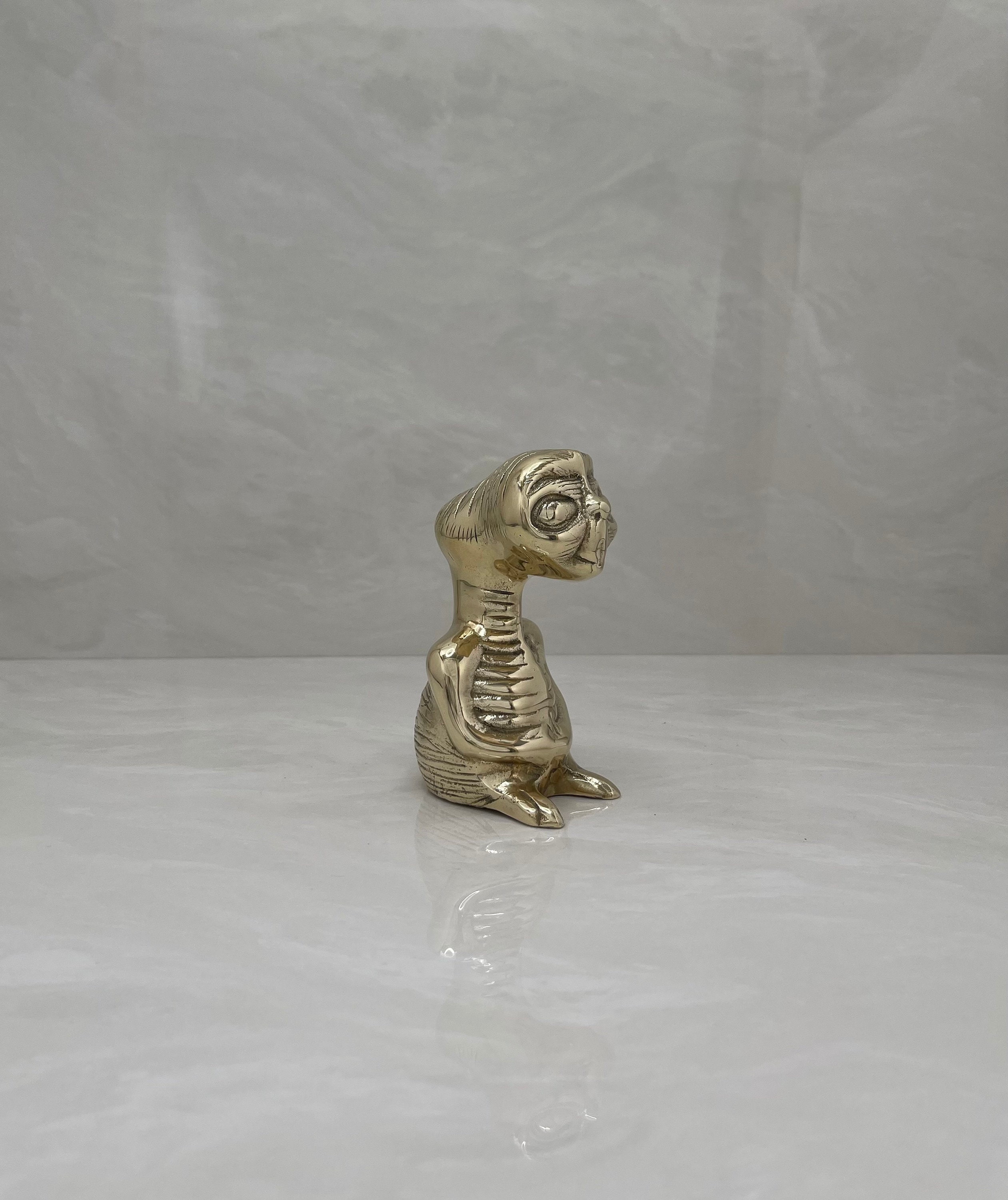 Vintage Brass E.T. the Extra-terrestrial Figurine 