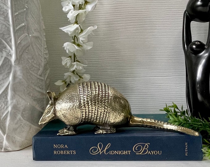 Vintage Brass Armadillo Etsy