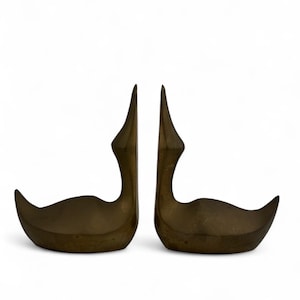 Vintage Brass Geese- A Pair