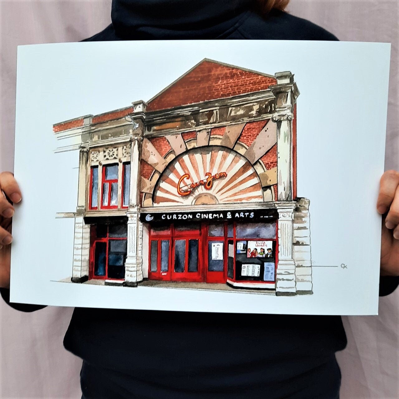 Curzon Clevedon print Wall art Curzon Art print Clevedon Etsy