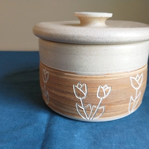 Tulip Design - Sourdough Crock - Holds 4 Cups