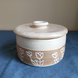 Tulip Design - Sourdough Crock - Holds 3 Cups