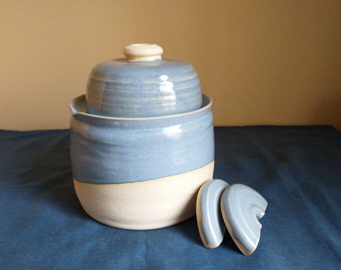 Half Gallon Water Seal Fermentation Crock Holds 8 Cups READY Etsy