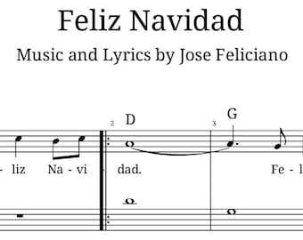 Feliz Navidad by Jose Feliciano Accordion Sheet Music