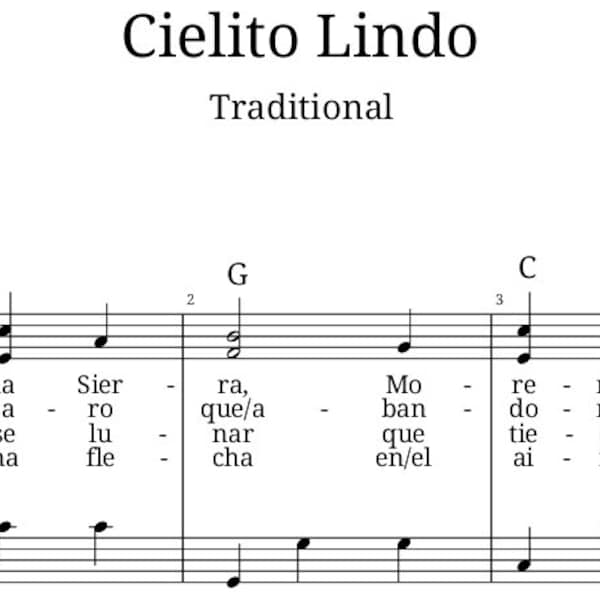 Cielito Lindo Accordion Sheet Music