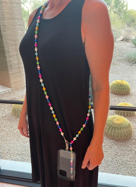 Miracle Pearl Beads Phone Necklace Lanyard - Length Adjustable - Etsy