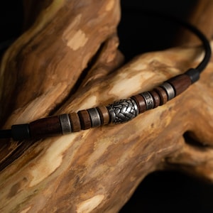 Leren ketting surfer ketting heren ketting dames ketting ketting mannen vrouwen man vrouw lengte verstelbaar roestvrij staal unisex Mölndal