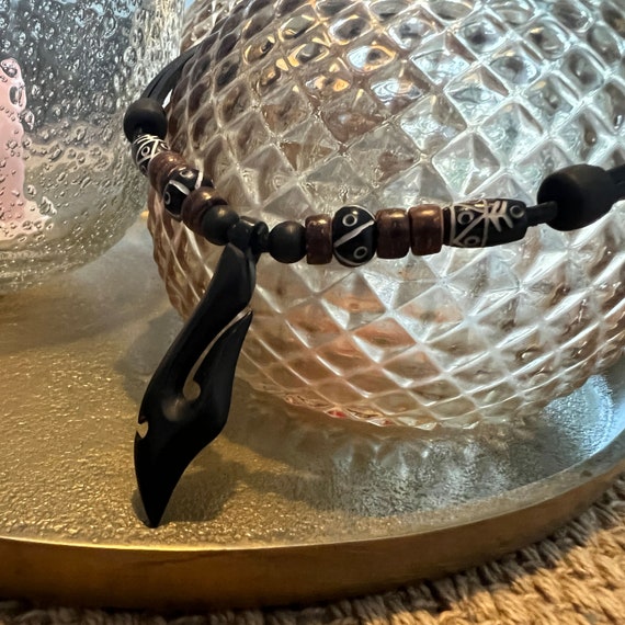 Collana Da Uomo Con Catena Da Surf In Pelle, Ciondolo - Foto 8