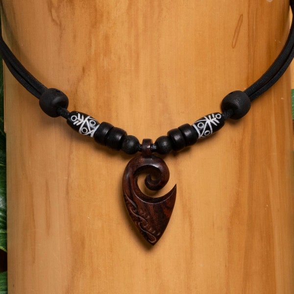 Collier surfeur collier cuir collier Koru collier amitié HANA LIMA