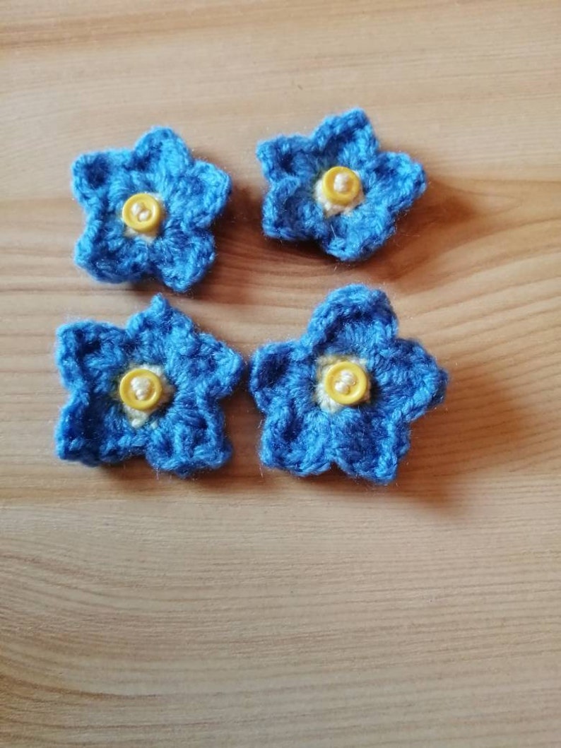 Handmade Crochet Flower Pin Brooches Etsy
