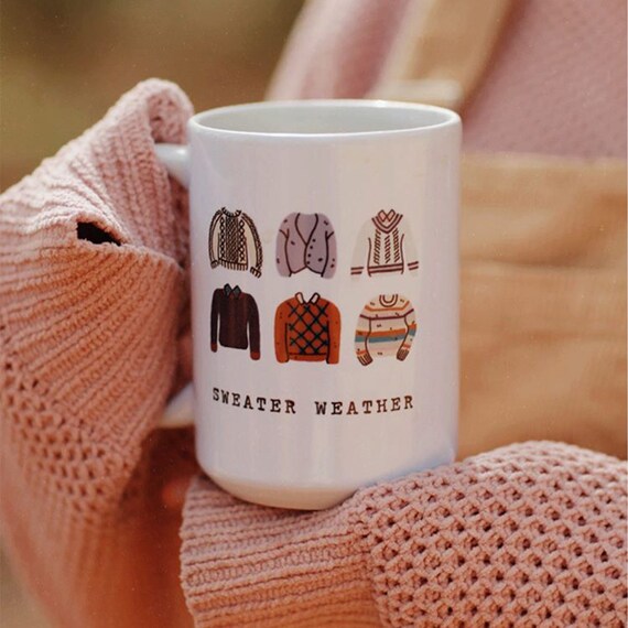 Sweater Weather Mug / Knives Out Inspired Autumn Coffee Mug Etsy