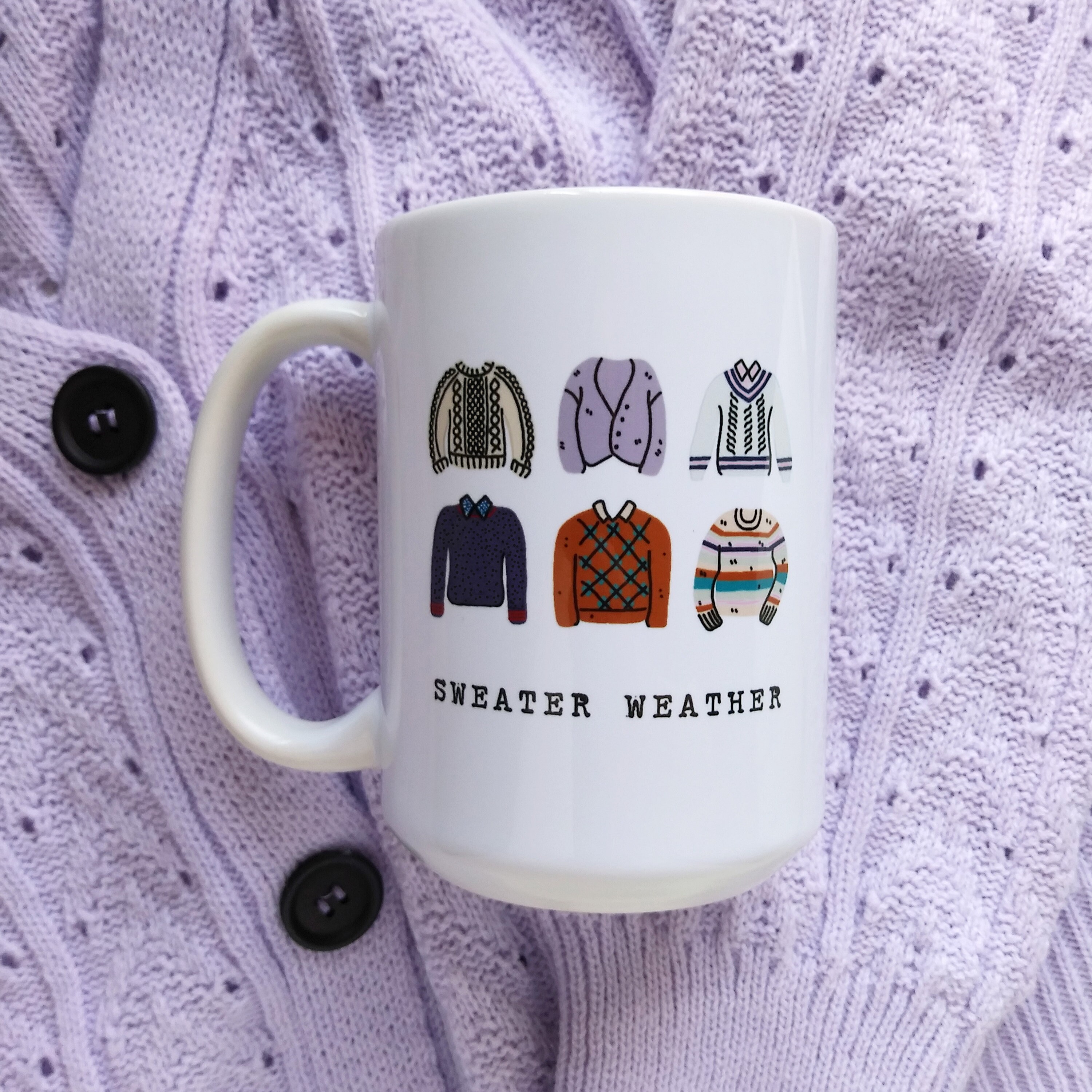 Sweater Weather Mug / Knives Out Inspired Autumn Coffee Mug Etsy