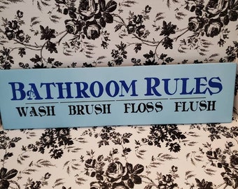 Badkamerregels: wassen, borstelen, flossen, doorspoelen