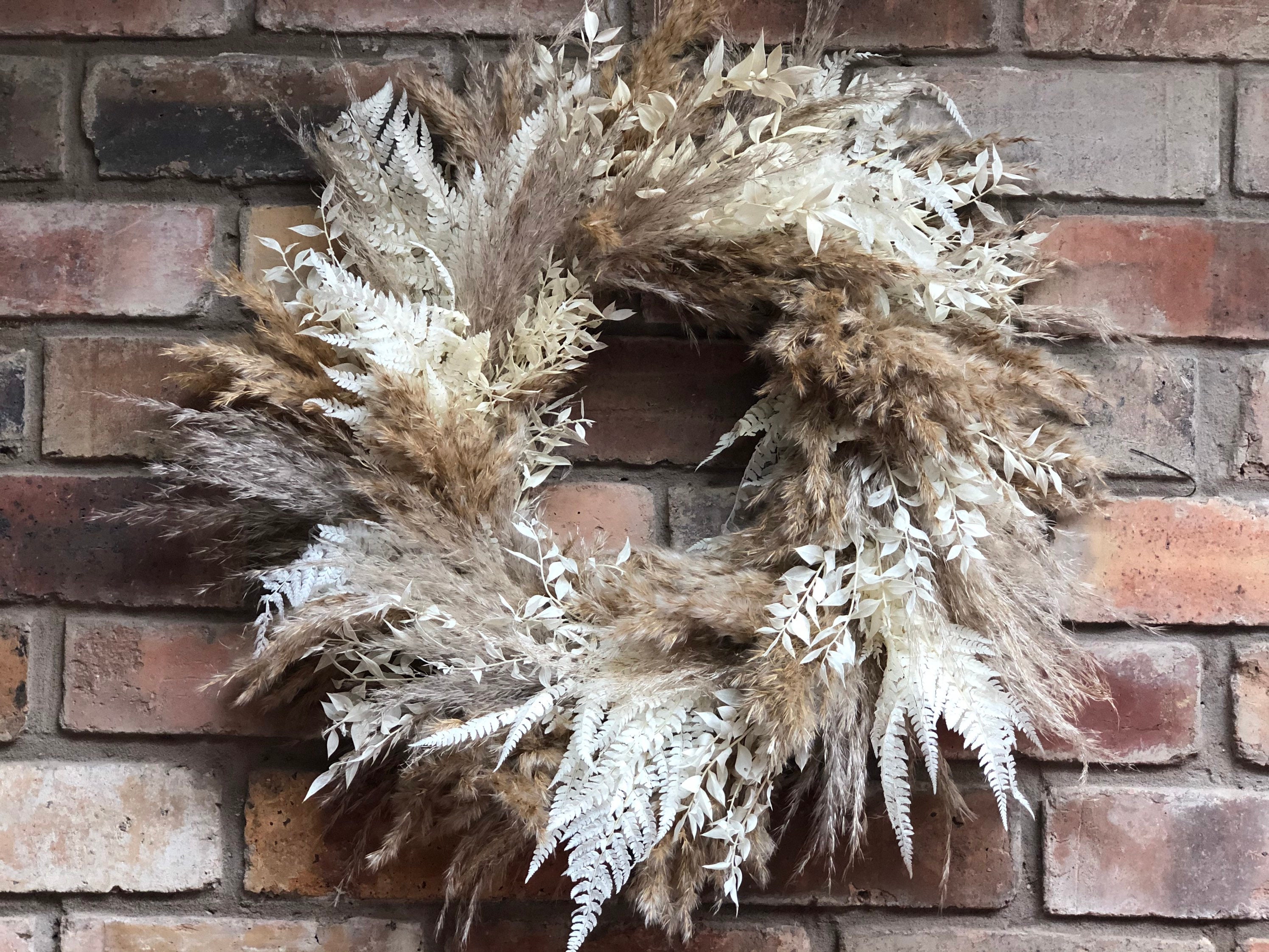 Dried White Wreath