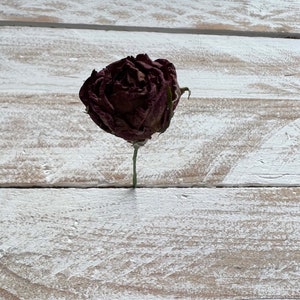 Dried Flower Hair Pins/Wires in shades of Blue, Purple and Lilac. Purple Rose